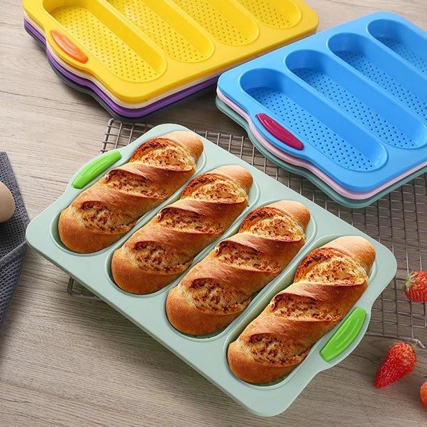 Khuôn silicone bánh mì baguette 4 ô