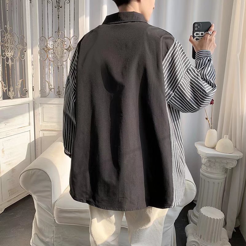 Áo Sơ Mi Nam Dài Tay Sọc Vằn Thời Trang Hàn