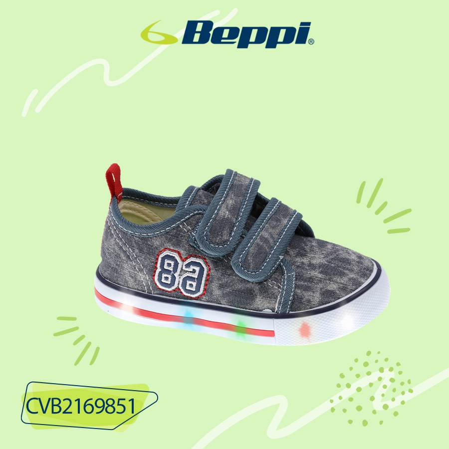Giày canvas Baby Bé Trai có đèn Led BEPPI CVB2169851 – Grey