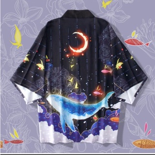 (CÓ SẴN BẢN CAO CẤP) Áo khoác kimono haori happi đại dương thần tiên mirakeru