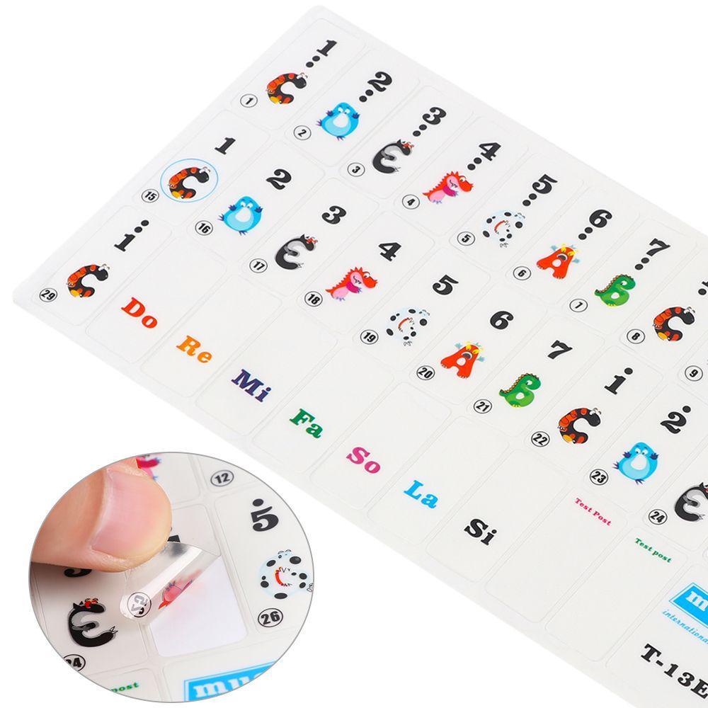 SUYO Miếng Dán Nốt Nhạc Piano Điện Tử Trong Suốt Chất Lượng Cao 49 / 61 Phím