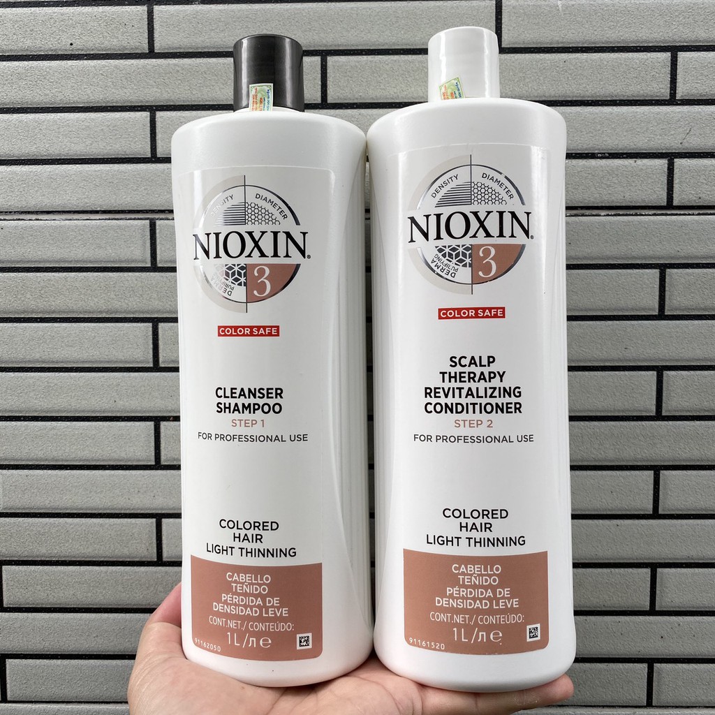 Dầu xả chống rụng tóc Nioxin System 3 Conditioner 1000ml ( New 2019) - Colored Hair