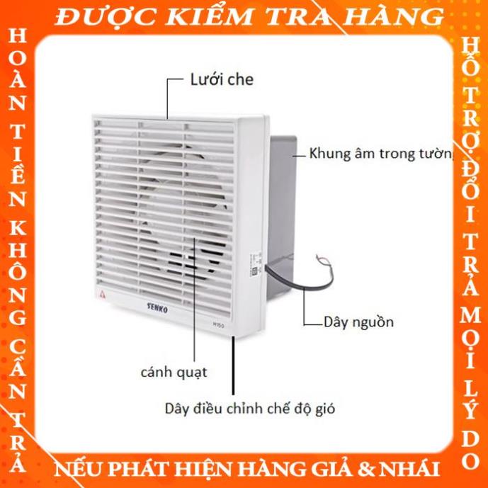 Quạt hút thông gió quạt hút âm tường Senko H250 vantrung