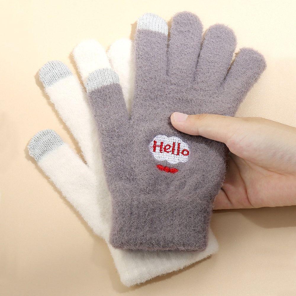 MIHAN1 Găng Tay Lái Xe Cảm Ứng Màn Hình Dễ Thương