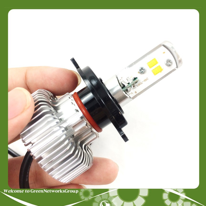 Đèn pha led chân H4 Mini LG-6 siêu sáng dành cho mô tô, xe máy Greennetworks