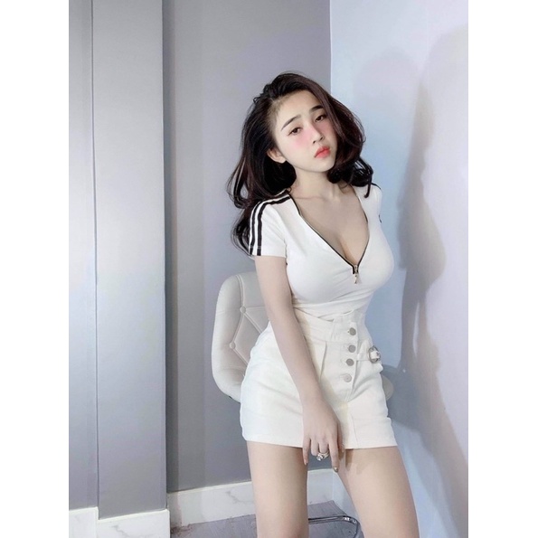 Áo kiểu nữ dây xích có mút sexy