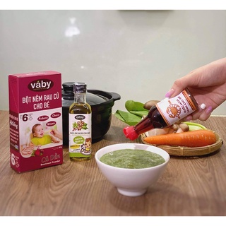 Bột nêm Rong Biển & Phô Mai dành cho bé ăn dặm VABY hủ 48g (6 x gói 8g) - Gia vị nêm và rắc dành cho bé từ 6 tháng tuổi