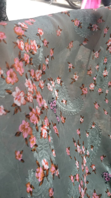 Vải voan hoa nhí cao cấp