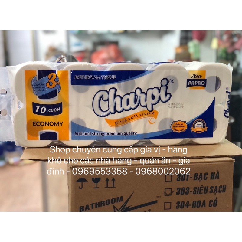 GIẤY CUỘN - GIẤY VỆ SINH - CHARPI ULTRA SOFT TISSUE.