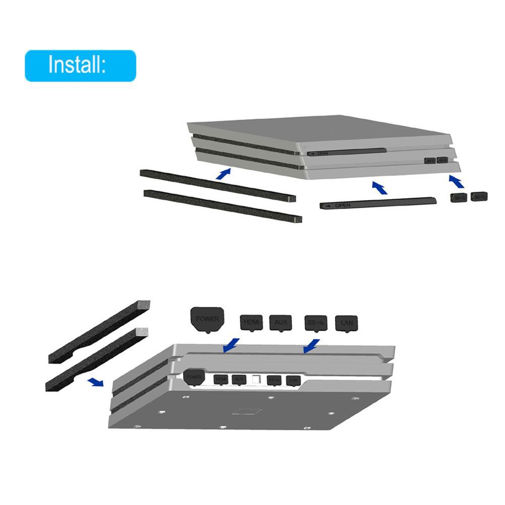 Vỏ Bọc Chống Bụi Cho Máy Chơi Game Ps4 Pro # 8y