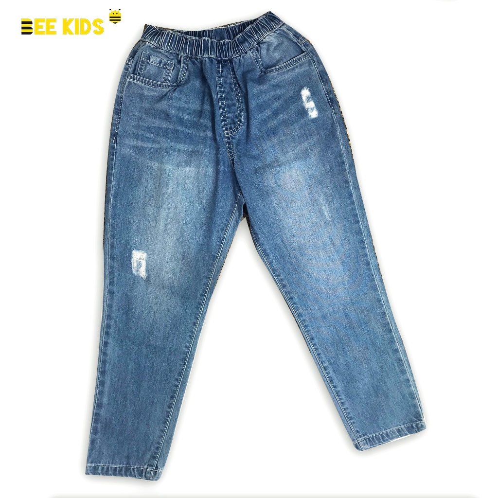 Quần Jean Cho Bé Trai 6-14 Tuổi Bee Kids Form Baggy, Có Túi 2 Bên, Chất Vải Mịn, Thoáng Mát, Dễ Chịu 8QJ01363DT