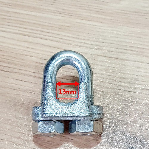 2 Con Ốc Siết Cáp Thép Loại Lớn Siết Sợi Cáp Đường Kính 10mm đến 12mm
