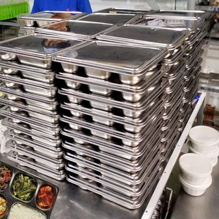 Khay cơm 5 ngăn Hàn Quốc giá rẻ ( tặng kèm muỗng inox)