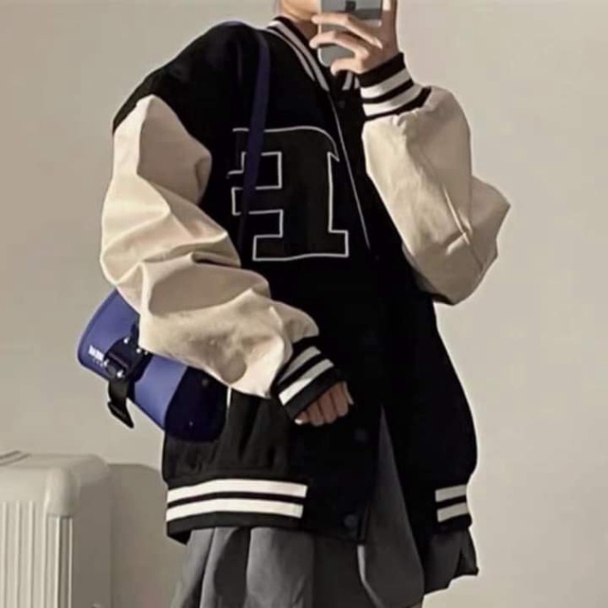 Áo khoác bomber dù unisex form rộng 2 lớp 28 nam nữ ulzzang Wind siêu xinh.