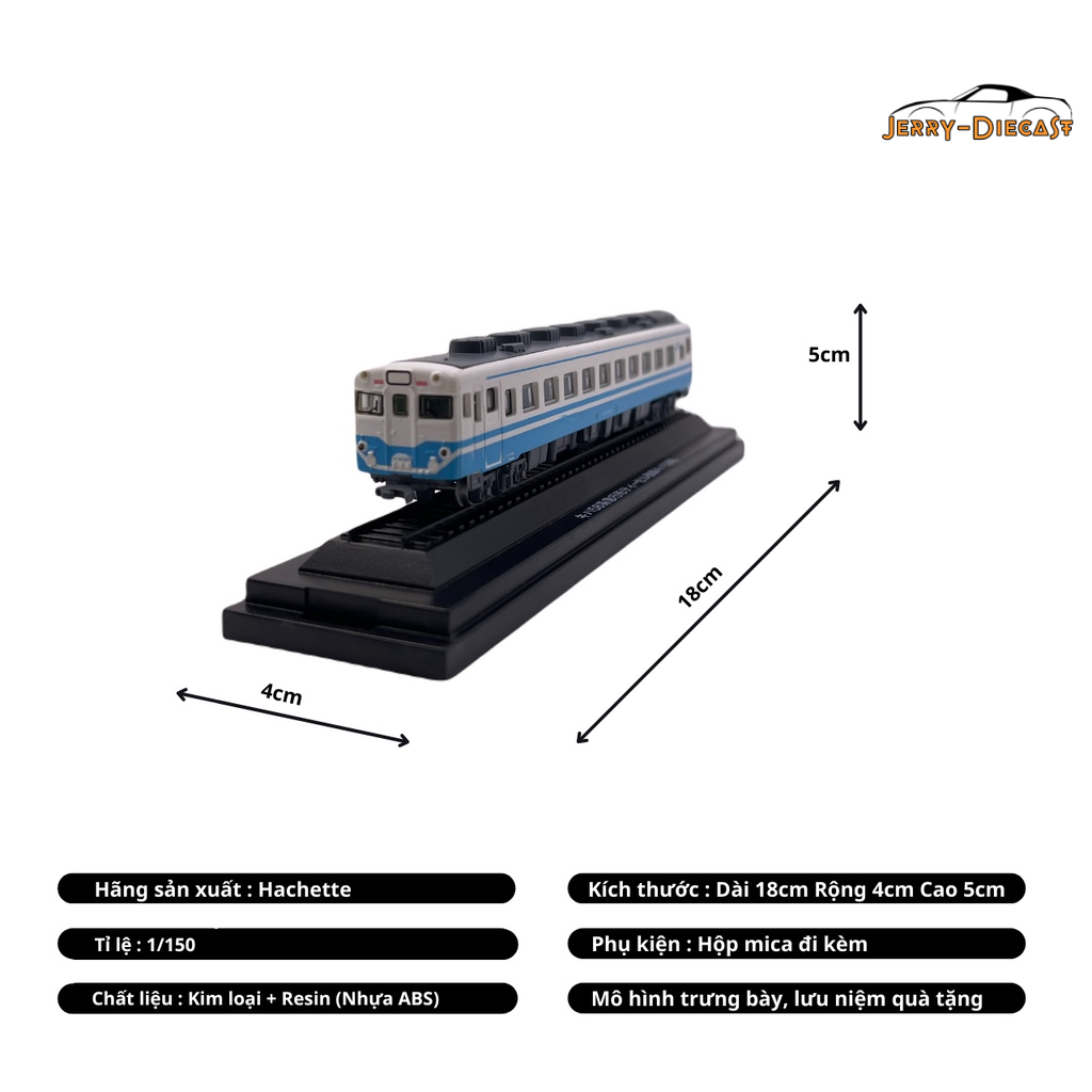 Xe Mô hình Xe lửa Đầu kéo Toa tàu Nhật Tàu hỏa Model Train with railway tỉ lệ 1 150