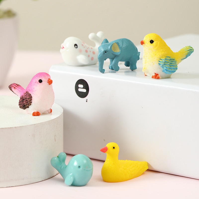 1 Hộp Đồ Chơi Mô Hình Động Vật Mini Dễ Thương Cho Bé