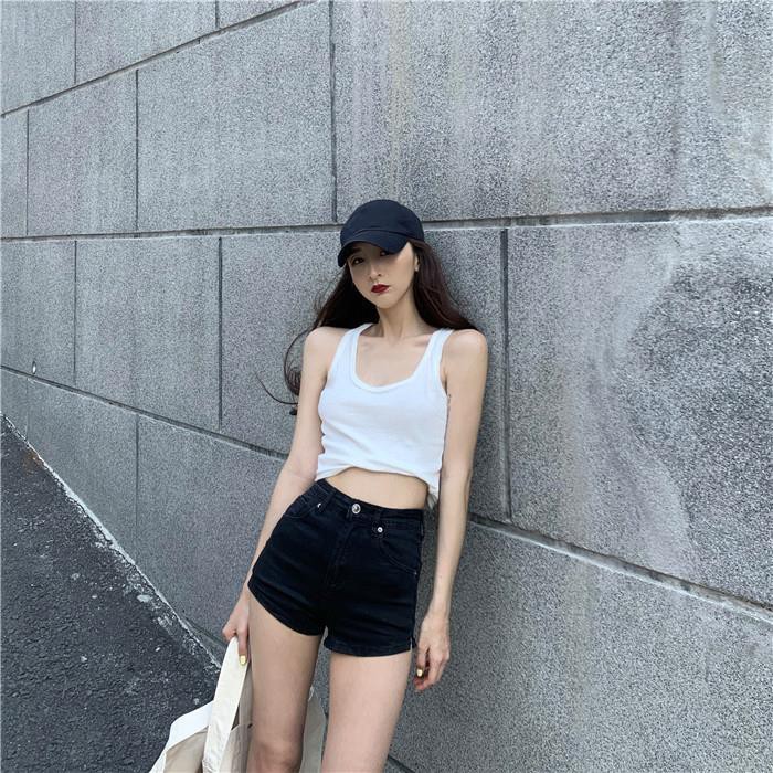 Quần Short Denim Lưng Cao Ống Rộng Thời Trang Hè 2021 Cho Nữ | BigBuy360 - bigbuy360.vn