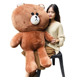 Gấu Bông Brow khổ vải 1,2m cao 1m - Quà Tặng Yêu Thương