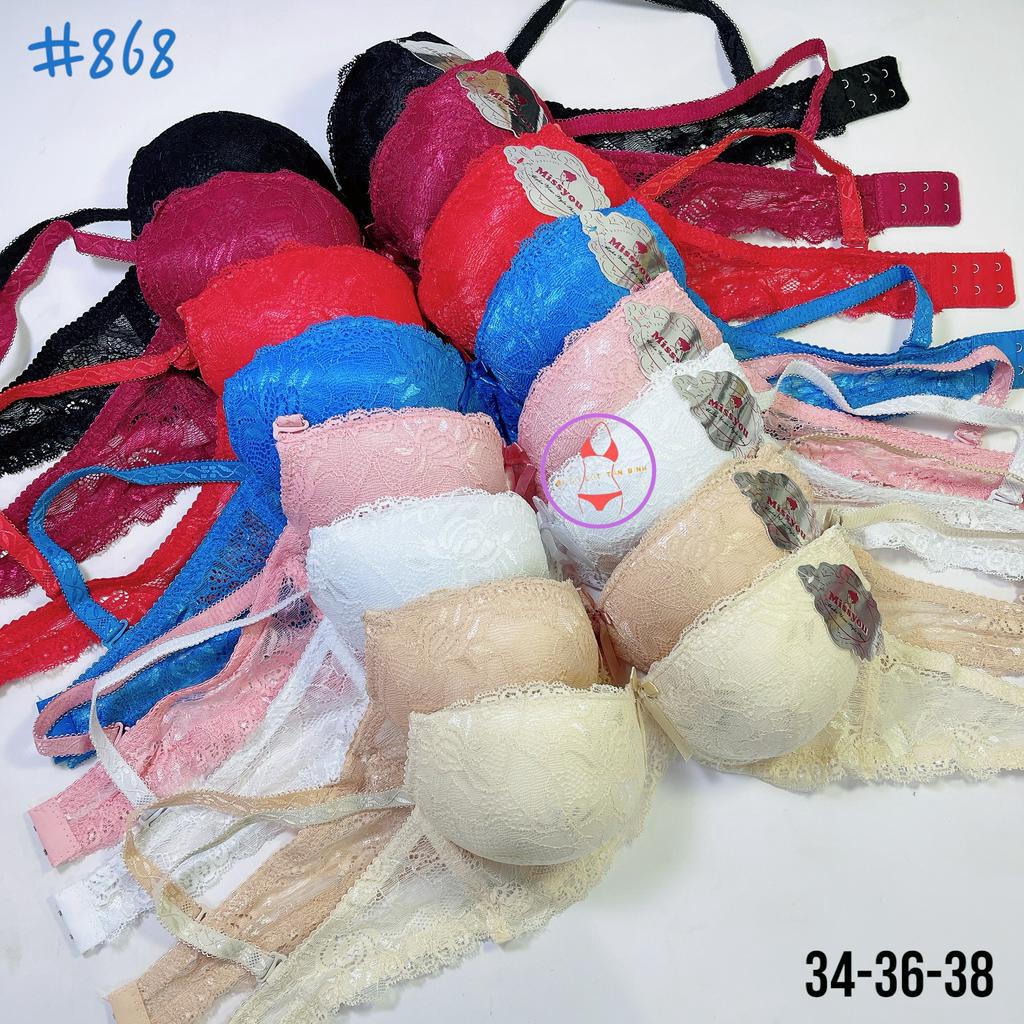 Áo nâng ngực ren mút nâng 3.5cm có gọng cup A Size 34 36 38