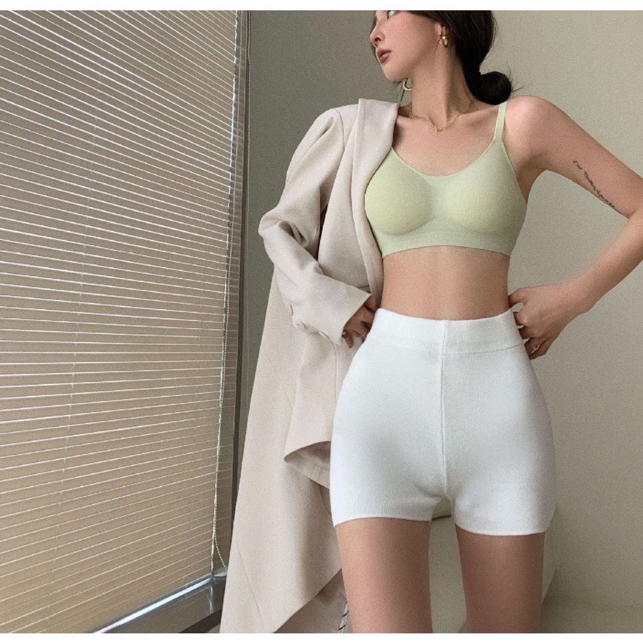 Quần Đùi Biker Ôm Sát Lưng Cao Siêu Co Giãn Dành Cho Nữ Phong Cách Năng Động