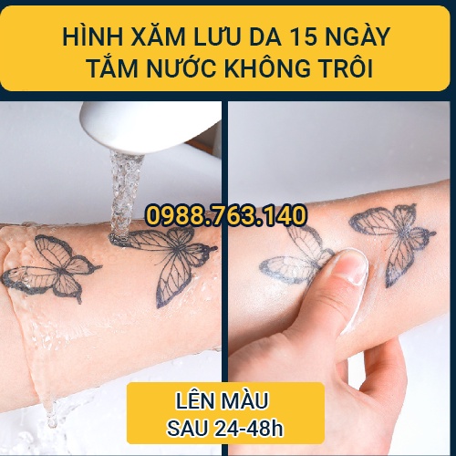 ❤Hình xăm 15 ngày❤ 29 hình xăm dán kích thước 6x10cm y chang xăm thật