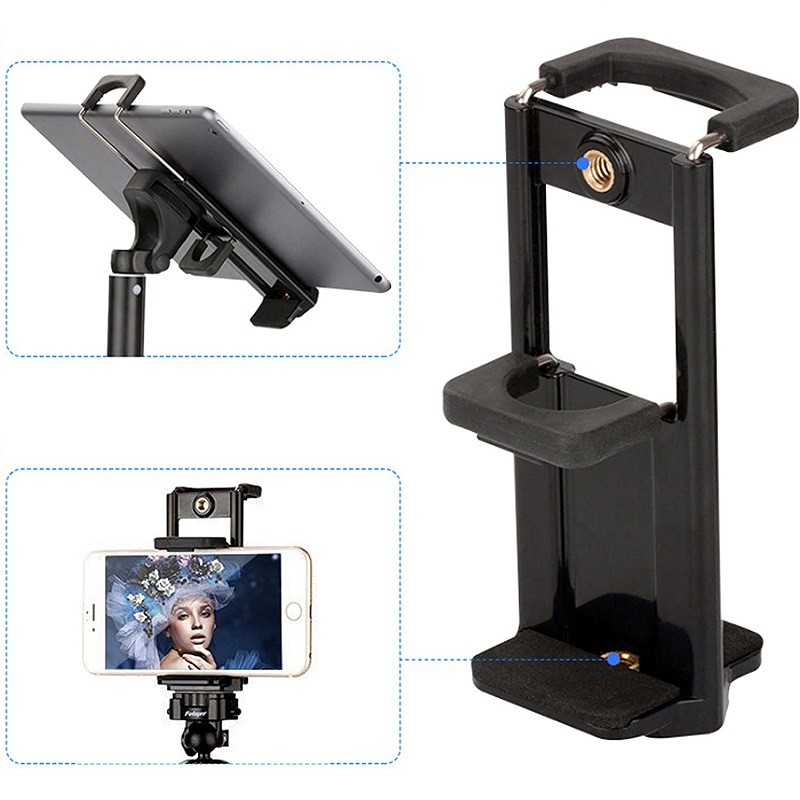 Khung gắn điện thoại/máy tính bảng/máy ảnh/ đầu bi mini cho tripod Lammcou (có bán lẻ phụ kiện khung)