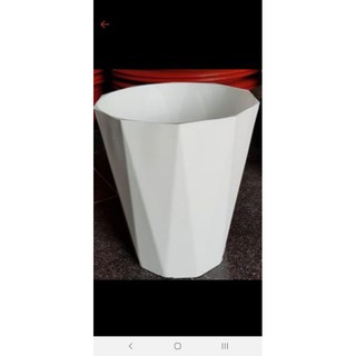 combo 10 cái chậu nhựa KÈM ĐĨA HỨNG NƯỚC  vân kim cương phi 30cm x40cm