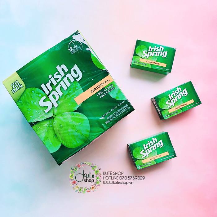 1 cục xà bông diệt khuẩn Irish Spring Deodorant Soap Original 104.8g | BigBuy360 - bigbuy360.vn