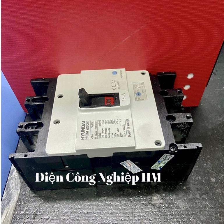 Aptomat MCCB 3 Pha HGM250H-F Hyundai dòng 150A~250A - Chính Hãng, Át Tô Mát Khối Cầu Dao Điện 3P