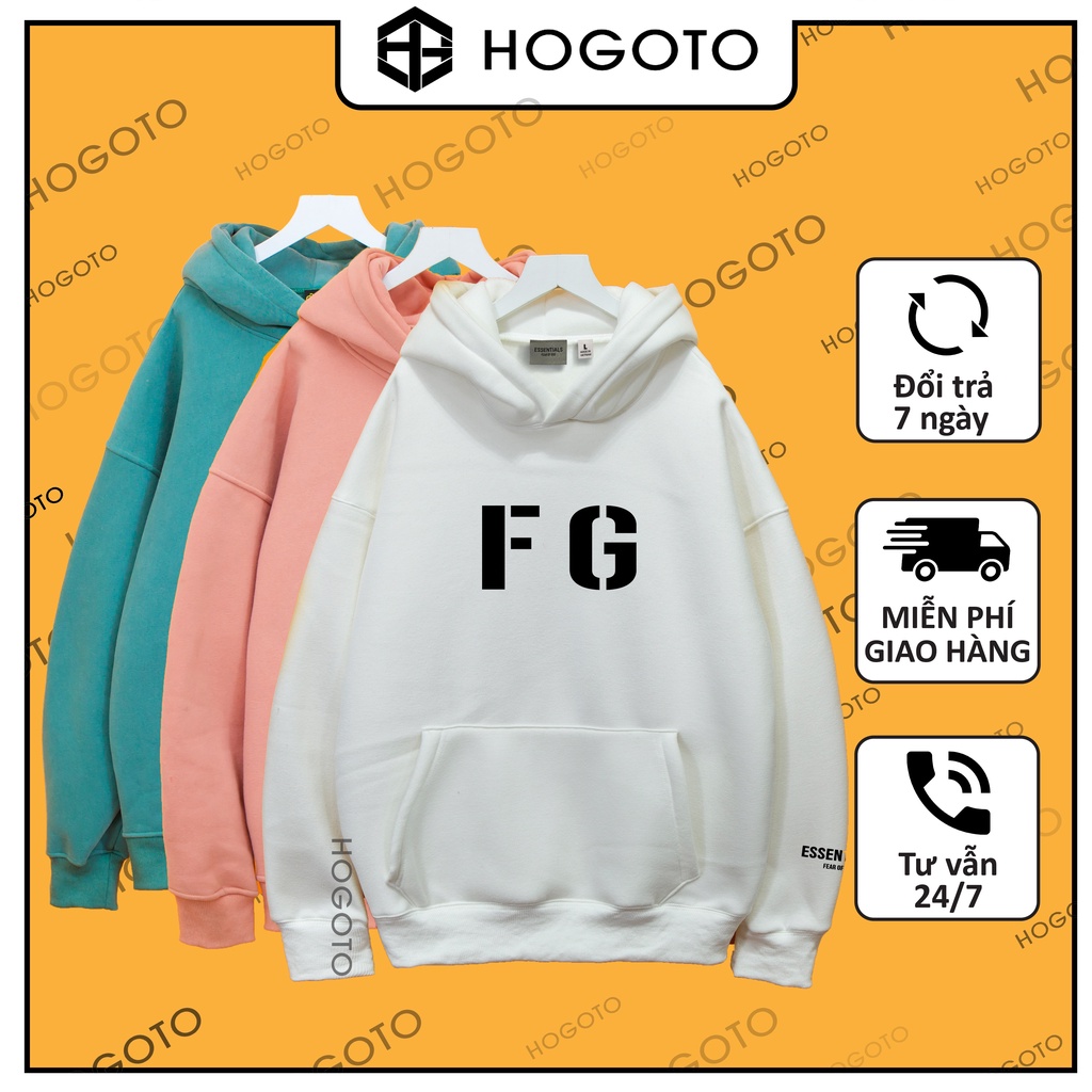 Áo nỉ HOODIE FG PRINT Hogoto shop ,Áo hoodie nỉ bông cotton unisex