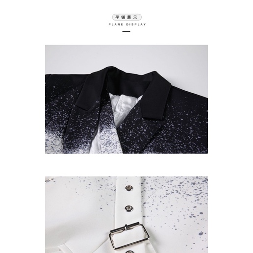 Áo vest blazer phối màu tqxk