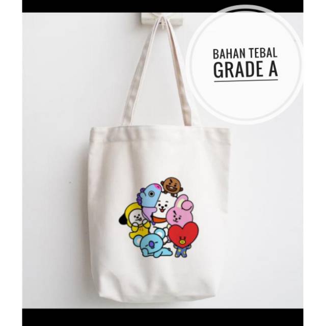 Everyday Túi Tote Dày Dặn In Họa Tiết Bt21