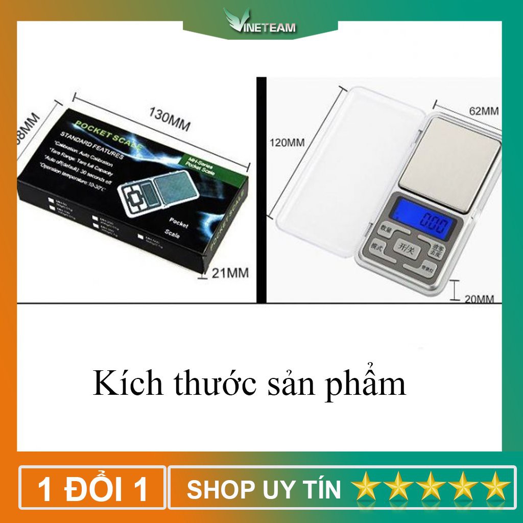 Cân tiểu ly điện tử mini ⭐️ CHÍNH XÁC CAO ⭐️ Cân điện tử mini bỏ túi độ chính xác cao 100g/0.01g + tặng kèm pin -dc4349