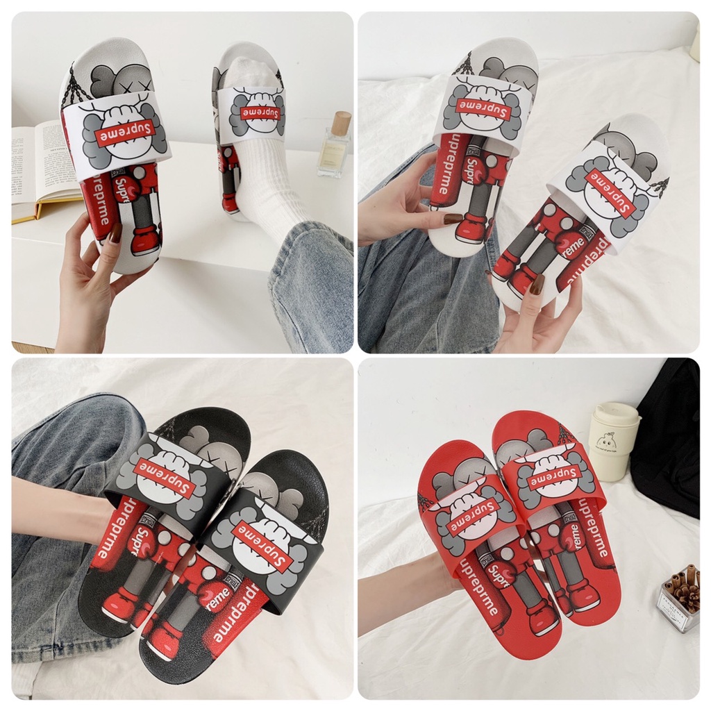 Dép quai ngang 💞SUPER💞 mẫu mới màu sắc đẹp họa tiết in nổi cá tính,full size nam nữ 2106MSP