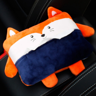 Túi Đựng Khăn Giấy Hình Thú Hoạt Hình Đáng Yêu Giá Đỡ