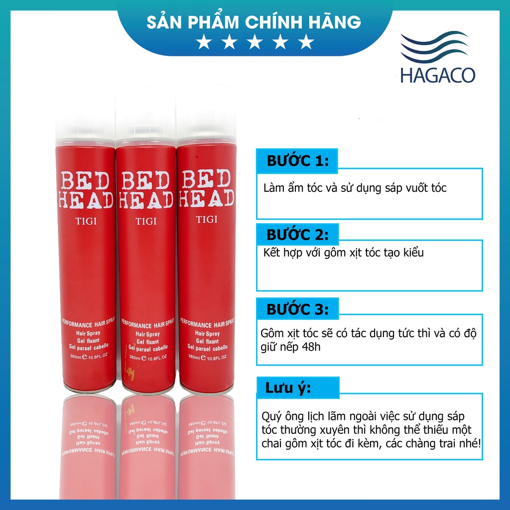 Gôm Xịt Tóc TIGI Tạo Kiểu Siêu Cứng Chính Hãng MN38