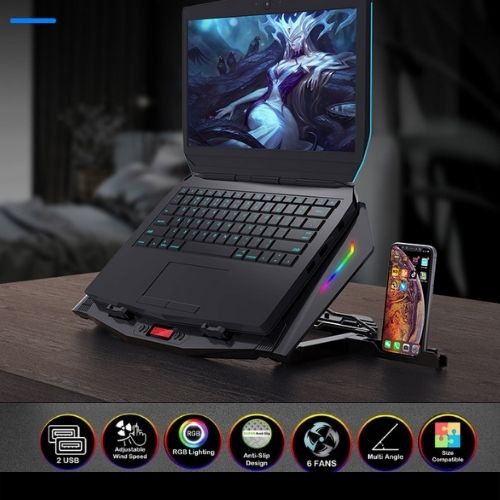Đế tản nhiệt laptop Led RGB BAMBA B9 - Led RGB