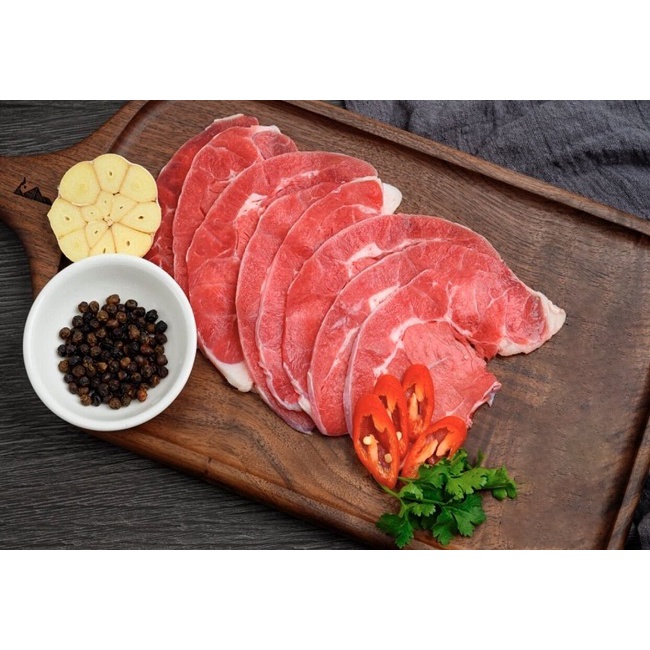Bò cắt lát, nhúng lẩu mềm ngon đóng khay 500g