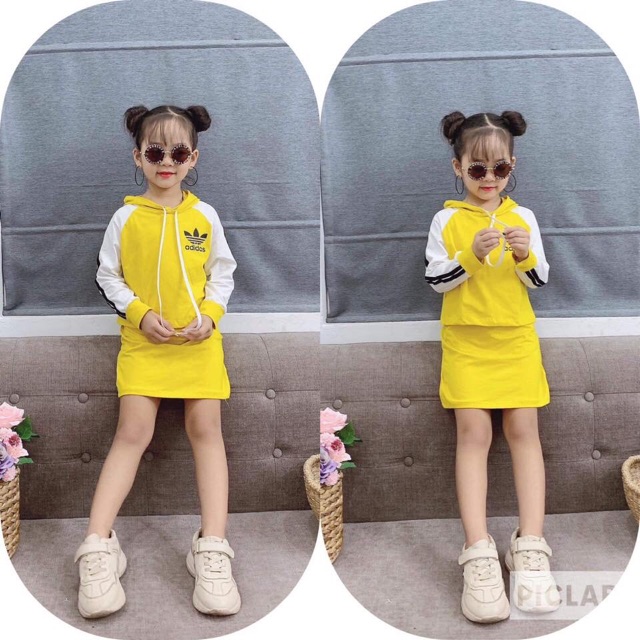 Set váy das 2 chi tiết cho bé
