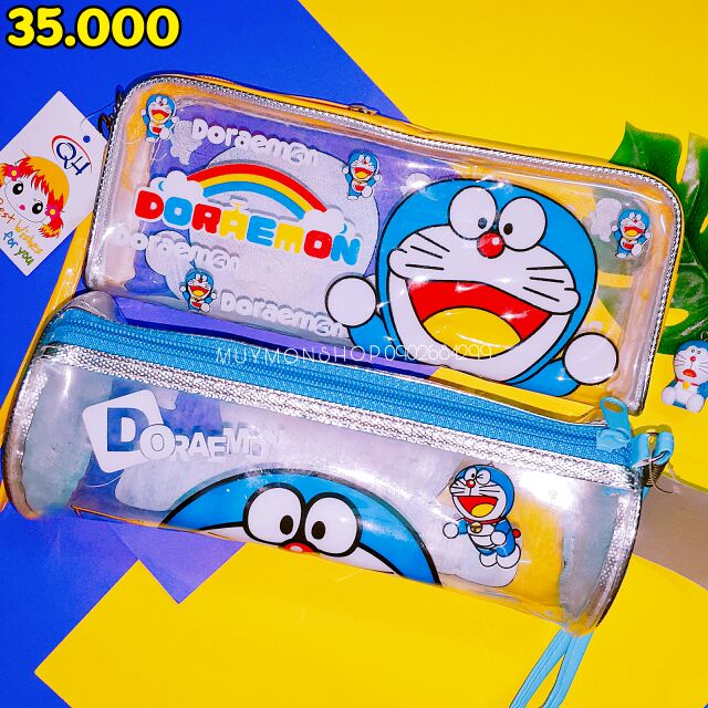 Bóp viết trong suôt doraemon doremon