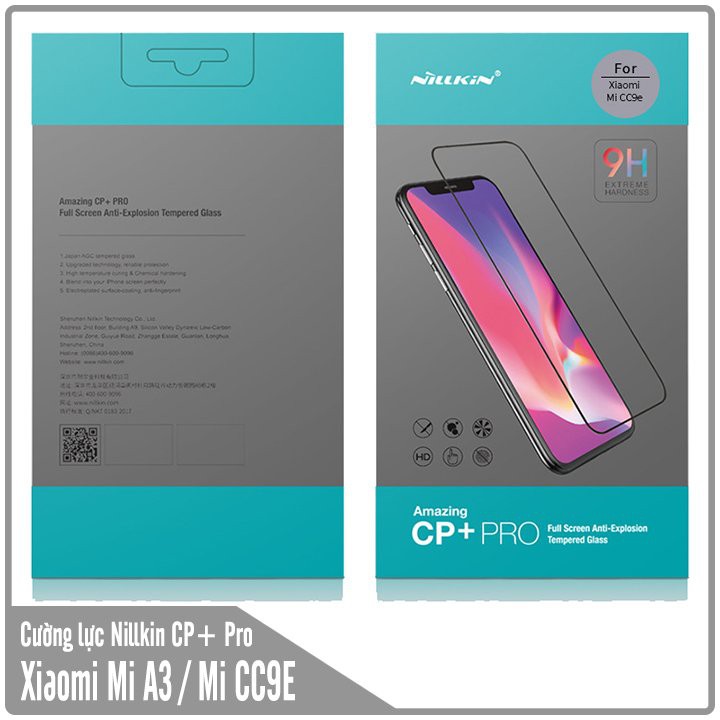 Kính cường lực Nillkin CP+ PRO cho Xiaomi Mi 10T Pro-K30S- K30 5G-K30 Pro-Poco F2 Pro-Poco X3 NFC-Redmi Note 9S - Note 8