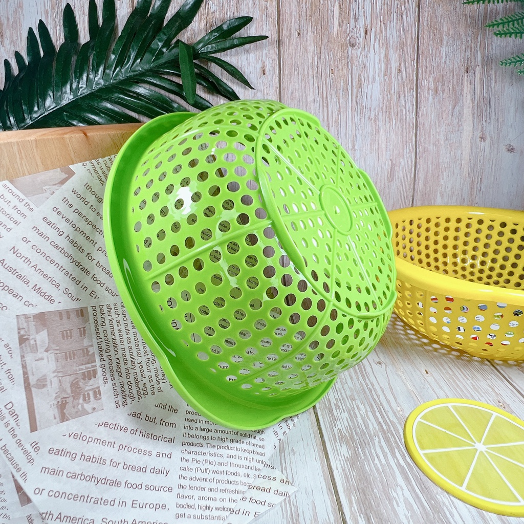 Rổ Nhựa Cải Bi Hàng Dày Chắc Chắn 20cm