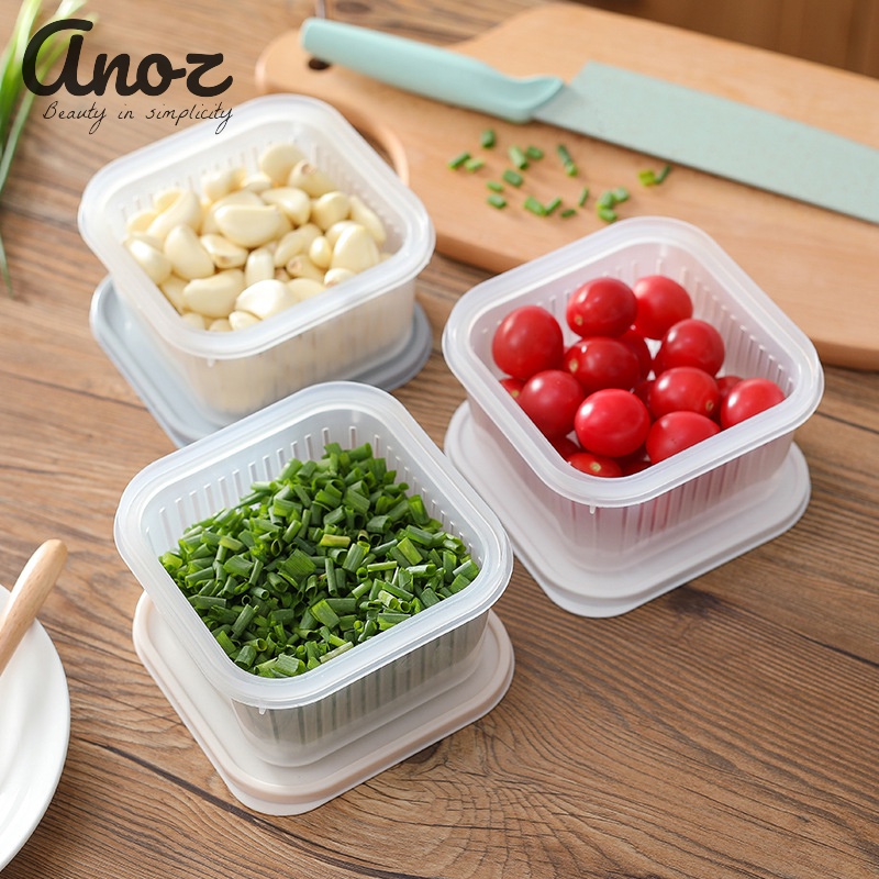 Hộp Đựng Bảo Quản Hành Lá Gừng Tỏi Ớt, Hộp Đựng Đa Dụng Nhỏ Gọn Tiện Lợi - Anoz Kitchen