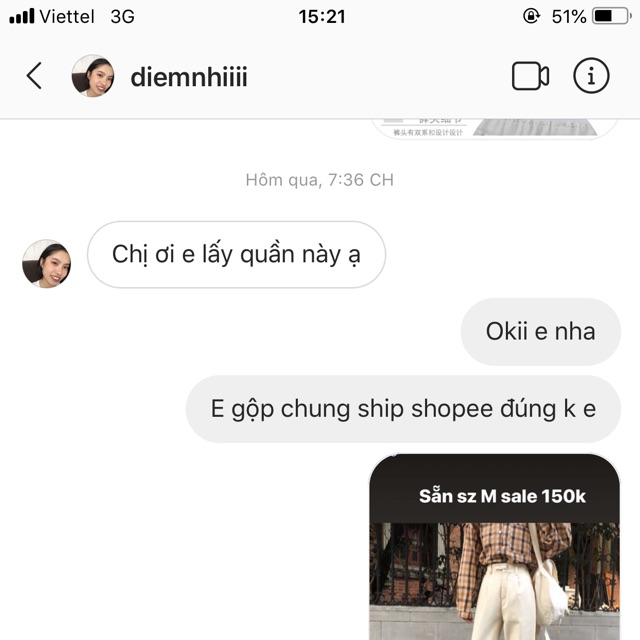 Quần sz m sale