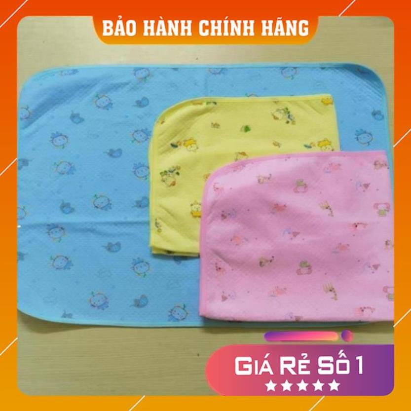 Chiếu lót cao su chống thấm Hiền trang 3 lớp cho bé (58x65cm)- Nhiều mẫu