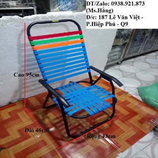Ghế Cafe Xếp Dây Nhựa - GCF06-