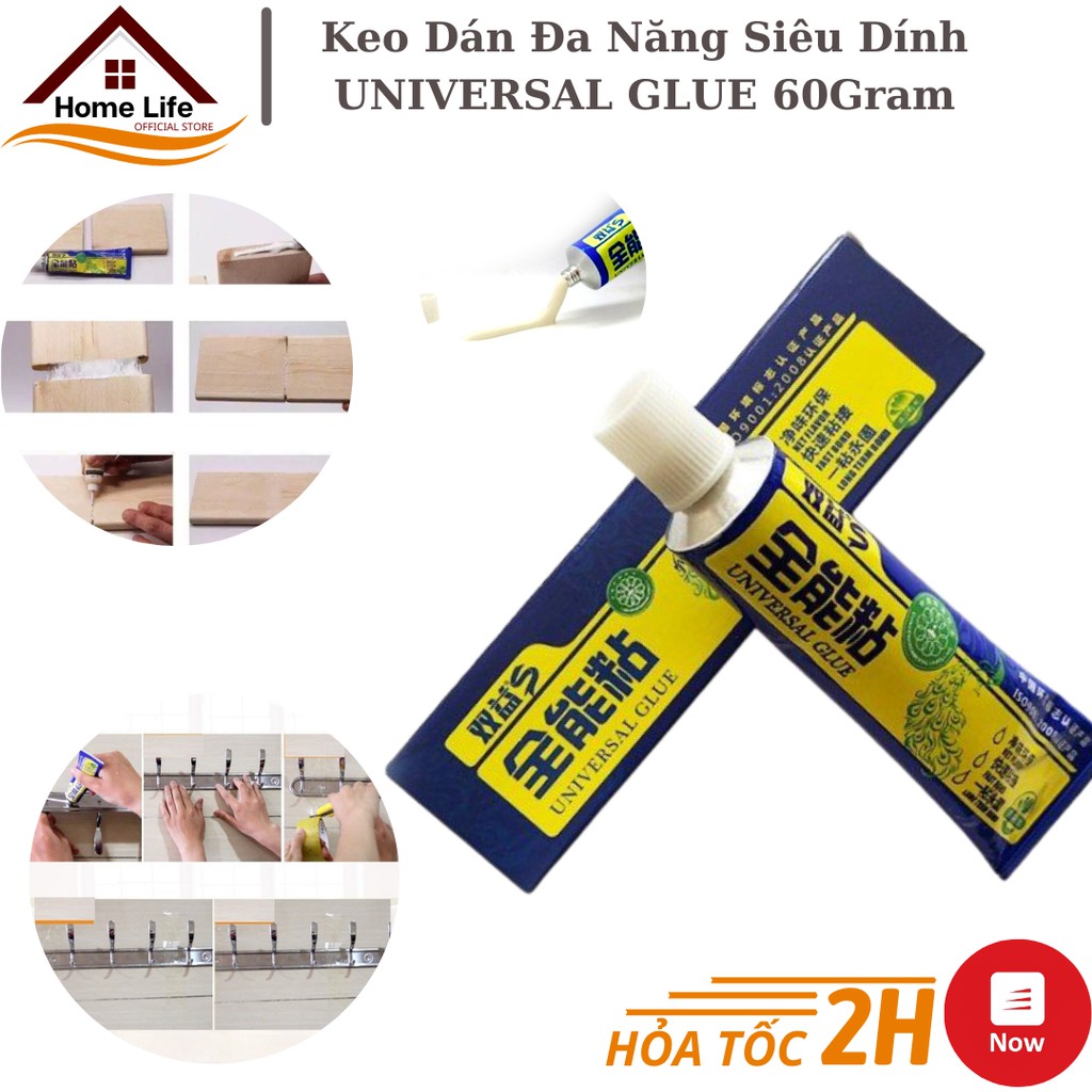 Keo Dán Đa Năng Universal Glue 60Gram Dán Trên Mọi Chất Liệu - Không Cần Phải Sử Dụng Khoan Hay Đóng Đóng Đinh Lên Tường