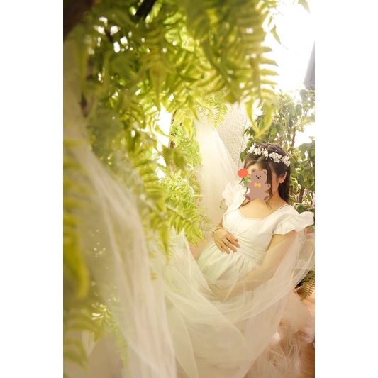 Váy đầm bầu chụp hình nghệ thuật cao cấp