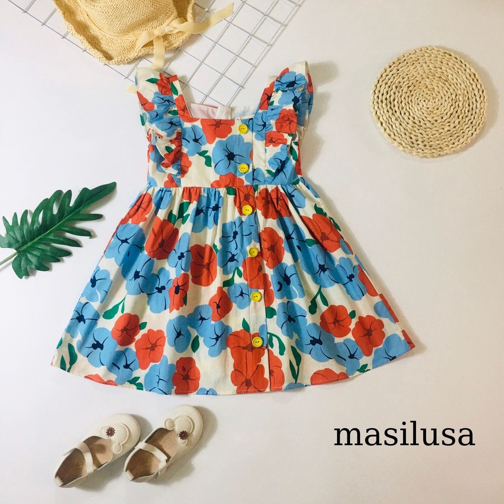 Đầm hoa bé gái xinh xắn