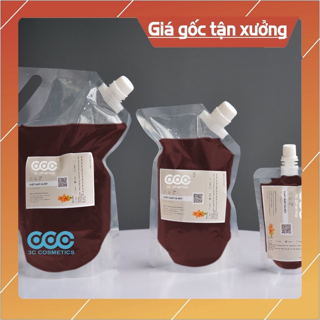 chiết xuất cà rốt dùng trong điều chế mỹ phẩm chống lão hóa, chống UV, mịn da